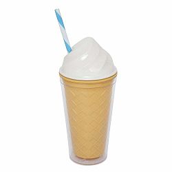 Biely dvojstenný téglik Sunnylife Ice Cream, 470 ml