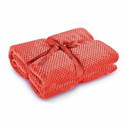 Červená deka z mikrovlákna DecoKing Henry, 150 x 200 cm