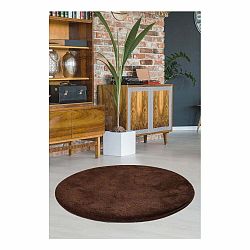 Hnedý koberec Milano, ⌀ 90 cm