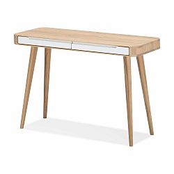 Konzolový stolík z dubového dreva Gazzda Ena, 110 × 42 × 75 cm