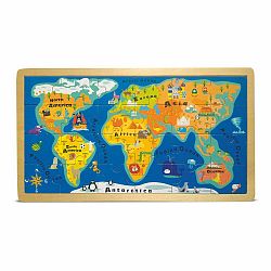 Puzzle v ráme Legler World Map