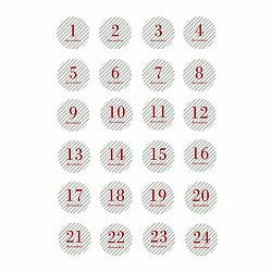 Sada 24 vianočných samolepiek Bloomingville Sticker