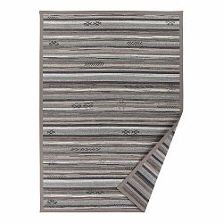 Sivo-béžový vzorovaný obojstranný koberec Narma Liiva, 70 × 140 cm