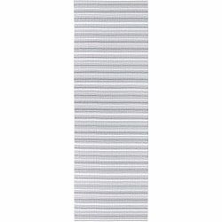 Sivo-biely behúň vhodný do exteriéru Narma Hullo, 70 × 350 cm