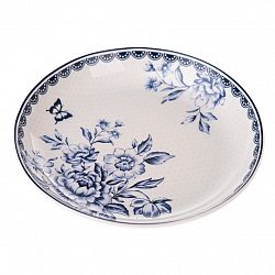 Porcelánový hlboký tanier Blue Rose, 14,5 cm