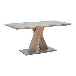 Jedálenský Stôl So Sklom Sanna 160x90 Cm